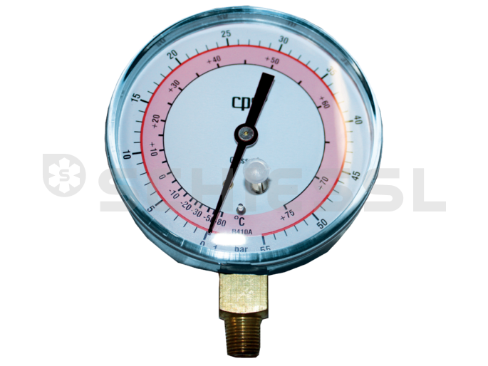 CPS suction manometer class 1.0 RGEL f. R410A (80mm,1/8 NPT)