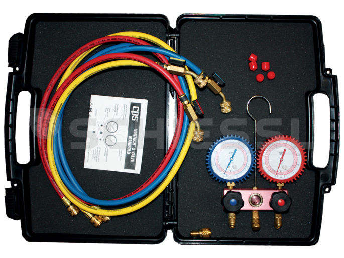 CPS 2-Wege Monteurhilfe mit Koffer M11 EJ 5EC f.R410A 1/2''-20 UNF