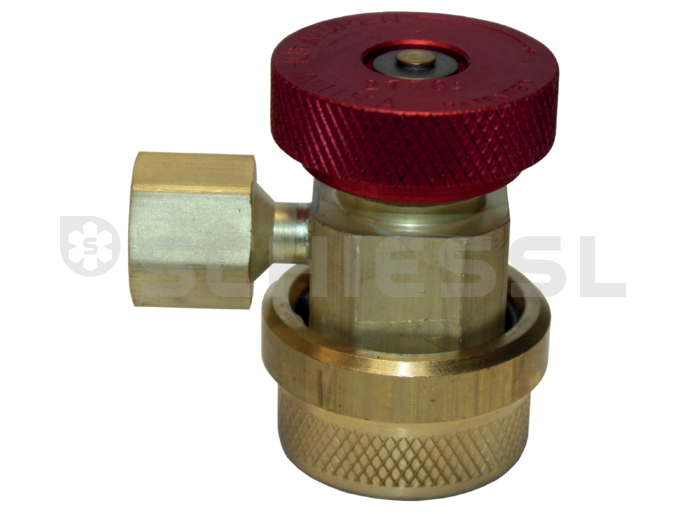 CPS automotive quick coupling QCH134 R134a 7/16''UNF inside HP (red)