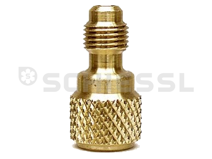 CPS brass adapter AD78 7/16''UNFx1/2''-20UNF i/o R410A