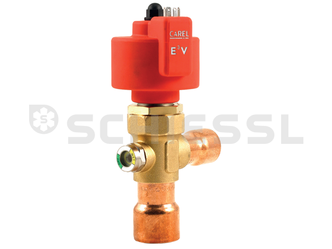 Carel expansion valve electric E3V55SSR00 SMART 18/22mm ODF with sight glass