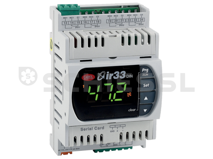 Carel Universal Controller DIN rails DN33E9MR20 | 24 V AC / V DC | without probe