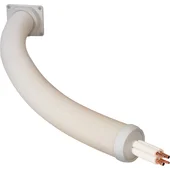 Castel Eng. Flexibles Wellrohr-Set(Weiß) f. Kälteleitungen- inkl.Zubehör-Ø80mm,1m