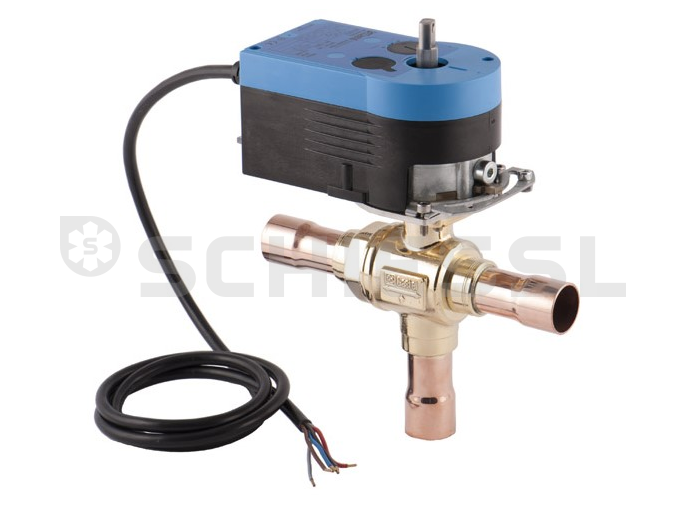 Castel 3-W-Motorkugelventil R744 120bar 6697EM/9A2 24V 1-1/8" Löt