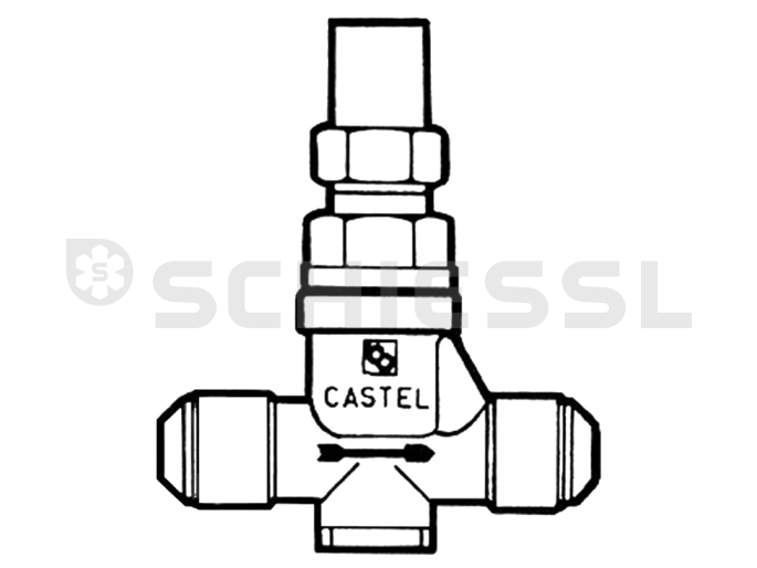 Castel Handabsperrventil 6410/2 7/16 UNF
