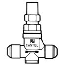 Castel manual shut-off valve 6410/4 3/4 UNF