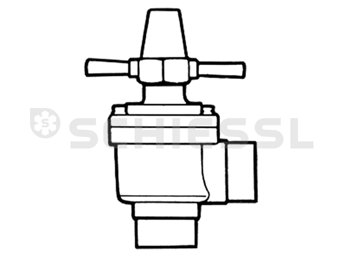 Castel manual shut-off valve Globo 6532/M22 22mm solder