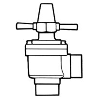 Castel manual shut-off valve Globo 6532/M42 42mm solder