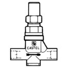 Castel manual shut-off valve 6420/M22 22mm solder