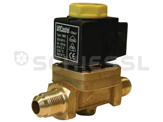 Castel solenoid valve with coil HM2 230V 1070/4A6 3/4"UNF (without plug)