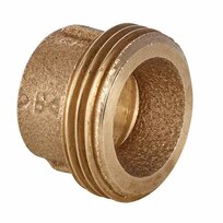 Screw-in part 4370 18x3/4" solder / transition fitting red brass