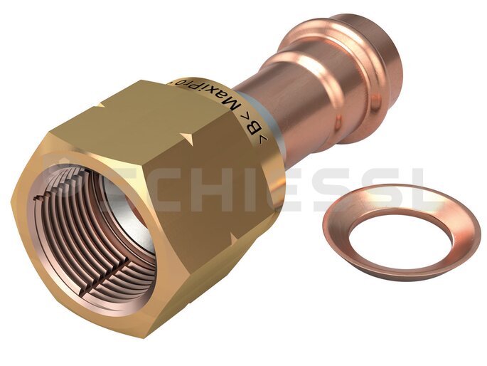IBP stainless flare, washer and nut &gt;B&lt; Maxipro MPA5286G 1/4" copper, nut 7/16" - 20 UNF
