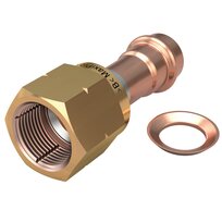 IBP stainless flare, washer and nut &gt;B&lt; Maxipro MPA5286G 1/4" copper, nut 7/16" - 20 UNF