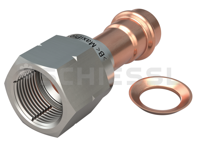 IBP stainless flare, washer and nut &gt;B&lt; Maxipro MPA5289G 1/4" copper, nut 7/16" - 20 UNF