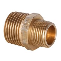 Double nipple reduced 3245 1''-3/4'' Screw fitting red brass