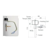 Copeland digital solenoid valve with coil ZR/ZB/ZF/ZP/ZO 220VAC 8413795