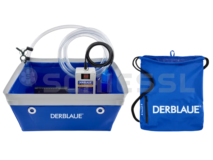 DERBLAUE- Set mit Akku (EU) Inkl.- Profi Wanne, Pumpsystem(EU), Akku