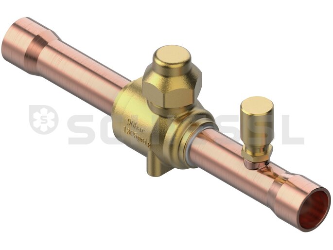 Danfoss Kugelabsperrventil CO2 90bar GBCH16s 16mm+5/8"Löt m.Schrad 009L7586