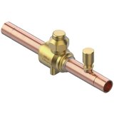 Danfoss ball shut-off valve CO2 90bar GBCH12s 1/2" solder with schrader 009L7585
