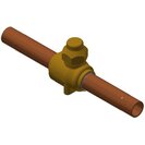 Danfoss ball shut-off valve CO2 90bar GBCH12s 1/2" solder without schrader 009L7417