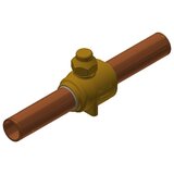 Danfoss Kugelabsperrventil CO2 90bar GBCH18s 18mm Löt o.Schrader 009L7399