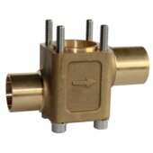 Danfoss bottom valve straight TE5 solder 1/2''x5/8''  067B4007