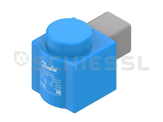 Danfoss solenoid valve coil Clip on AMP BE115BS 115V/60Hz AC 10W  018F6185