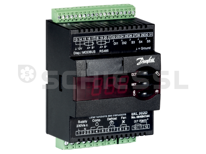 Danfoss Kühlstellenregler o.Fühler EKC 302D 230V  084B4164