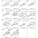 Danfoss kit di riparazione per PM, PML/X, dim.125 027F3158