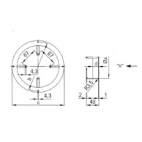 EBM wall ring D = 172mm suction (V) 52543-2-4037