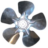 Universal fan blades d = 230mm suction "A" 22deg.