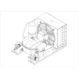 Embraco condensing unit R134a UEMT6170Z 230V