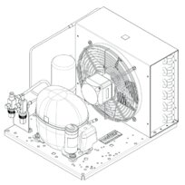 Embraco Verflüssigungssatz R404A UNEU6215GK 230V