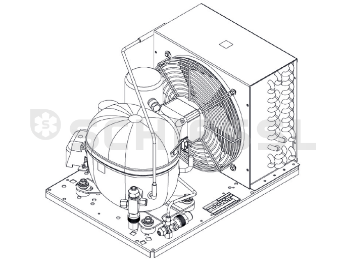 Embraco Verflüssigungssatz R404A UNT2178GK 230V