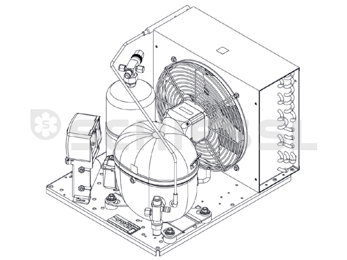 Embraco condensing unit R404A UNT2210GK 230V