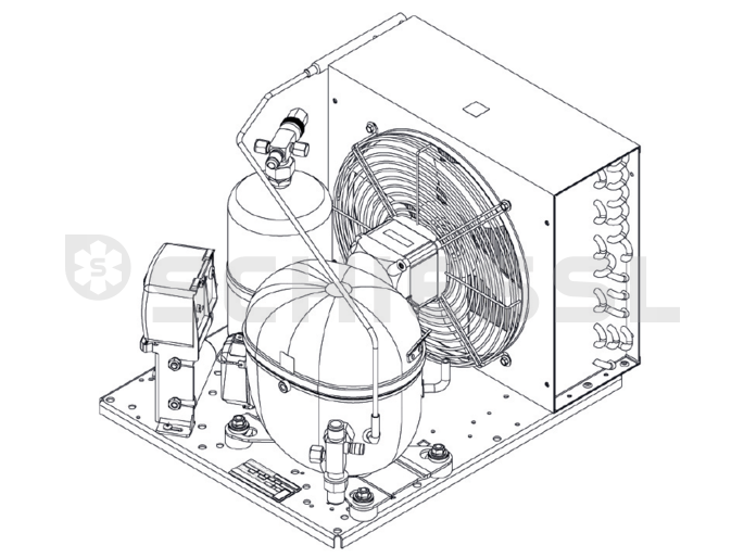 Embraco Verflüssigungssatz R290 UNT2210U 230V