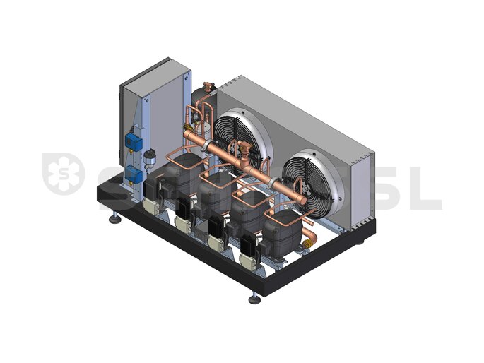 Rivacold set composito con centralina elettrica C4NMC15Y0R12-04 c. cond. + tubo compens. olio + trasm. di press.