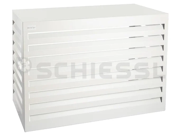Evolar Sichtschutz Gehäuse Tower Lamellen Weiss 1600x1200x650mm