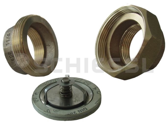 Forstner bypass check valve V2A inkl. 1 1/4" screw connection