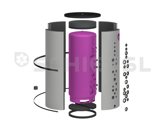 Forstner Wärmepumpenspeicher mit WT HS-BM056-18/B/R/T 560L o.Isolierung