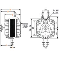 Glems Ventilatormotor GT25,5-A-AX