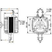 Glems Ventilatormotor GT25,5-A-AX