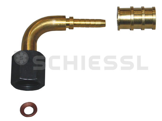 Gomax press connection without opener 4mm, curved XCA02M