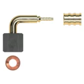 Gomax press connection 7/16 UNF KCA02C Quadra DN2, 90 ° (1Pg. = 10pcs.)