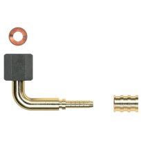 Gomax Press-Anschluss 7/16 UNF KCA02M Quadra DN4 90 Grad (Pack=10Stck)