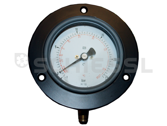 Haenni Saugmanometer -1/+12,5bar 80mm R507 Glyzerin Rand vorne