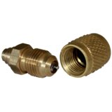Schrader valve solder socket without copper pipe MV-8500 1/2 "-20 UNF with valve cap