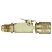 Quick coupling w. schrader valve straight 16-C 7/16"UNFx7/16"UNF