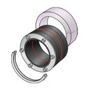 KE KELIT Ringraumdichtung für PEX04, 160 PEX77WP, WRD m. Clipringen + Isoring