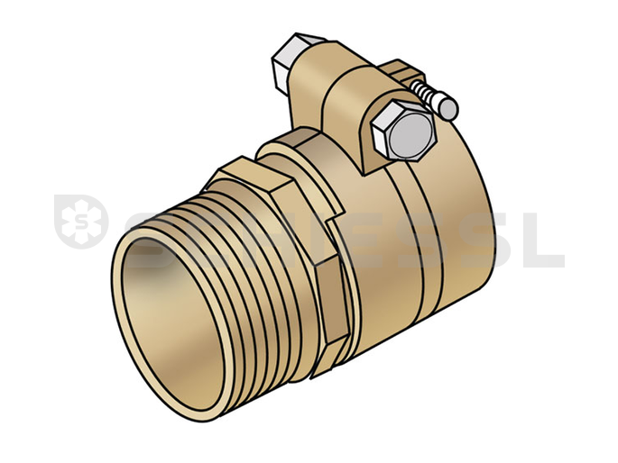 KE KELIT Klemmverbindung mit AG PEX15-K  - 50x4,6mm / 6/4''